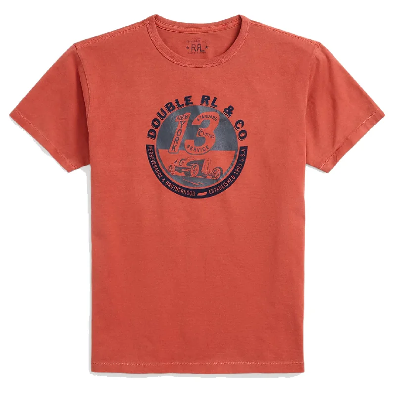 Men's organic cotton crew - neck t - shirts for everyday comfortRRL by Ralph Lauren Jersey Graphic T-Shirt Red