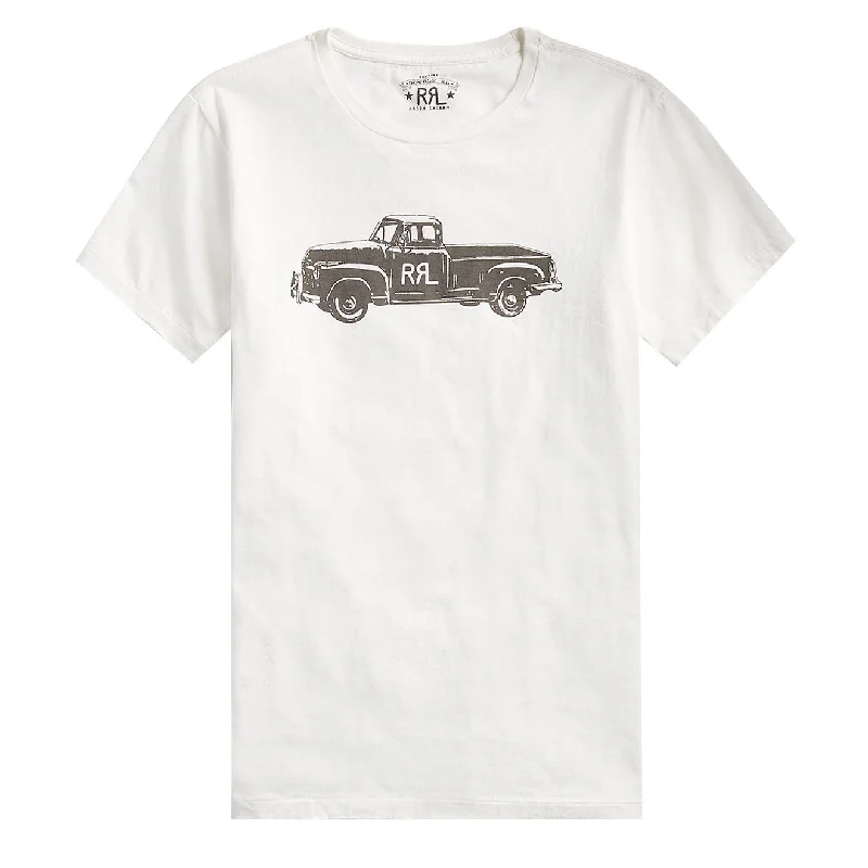 Men's organic cotton crew - neck t - shirts for everyday comfortRRL by Ralph Lauren Truck Jersey T-Shirt Paper White