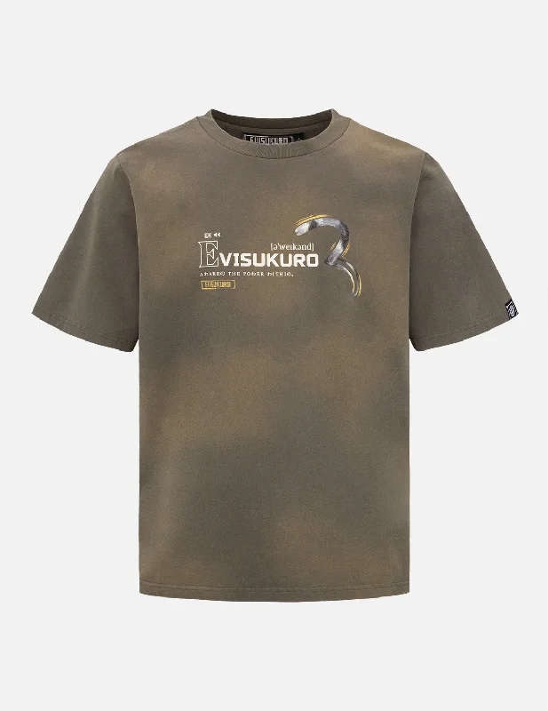 Men's organic cotton crew - neck t - shirts for everyday comfortSeagull and Logo Print T-shirt