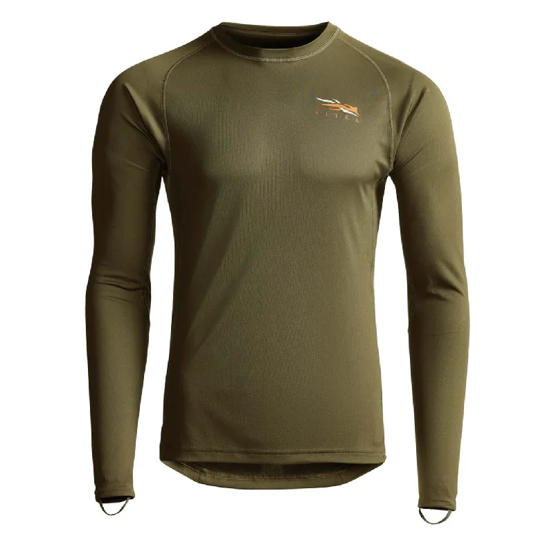 Men's button - front t - shirts with a unique artistic printSitka Core Lightweight Crew L/S T-Shirt Pyrite