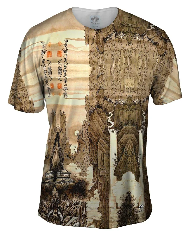 Men's mock - neck t - shirts with a modern and sleek styleSoga Shohaku - "Japanese Soga Shohaku" (1781)