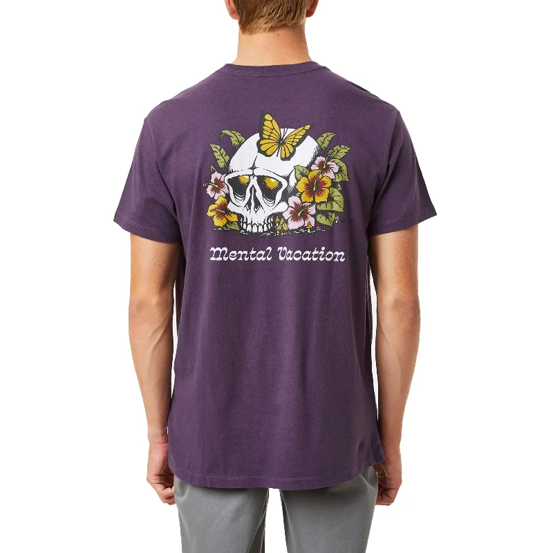 Men's printed Hawaiian t - shirts for tropical vacationsSomber S/S Tee