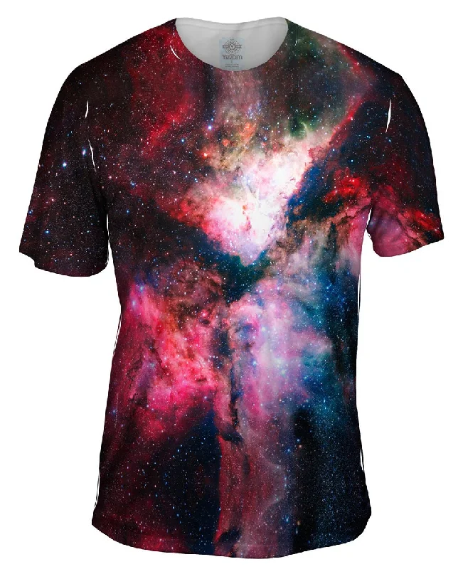 Men's moisture - wicking athletic t - shirts for intense workoutsStar Forming Carina Nebula Space