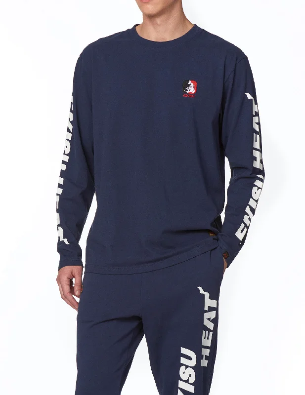 Men's mock - neck t - shirts with a modern and sleek styleT-shirt with Godhead Embroidered Badge and Print on Sleeves
