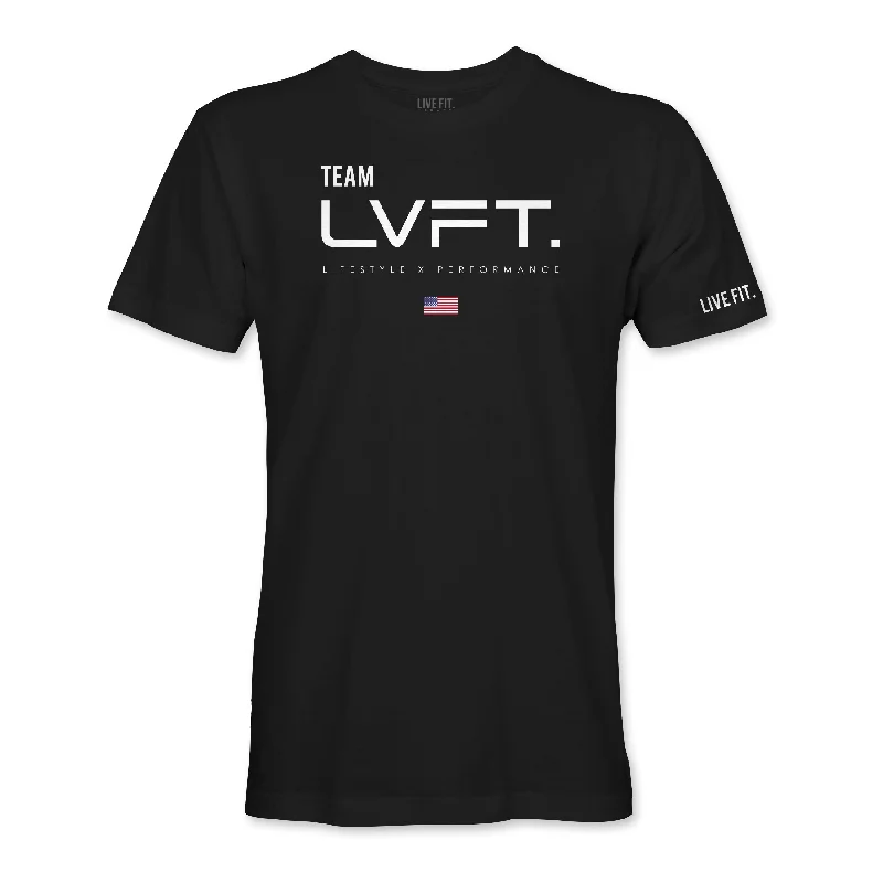 Men's distressed denim - look t - shirts with a rugged appealTeam LVFT Tee - Black