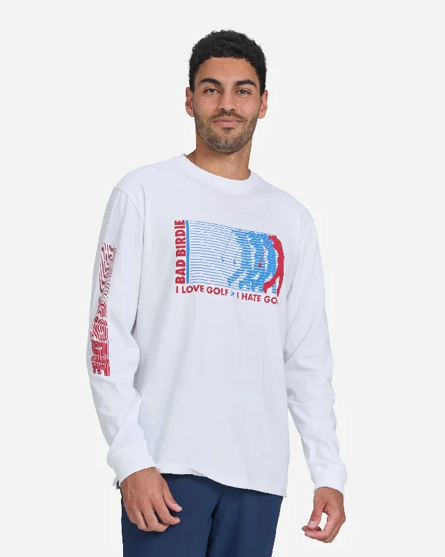 Men's UV - protection t - shirts for outdoor activities in the sunThe Love/Hate LS Graphic Tee
