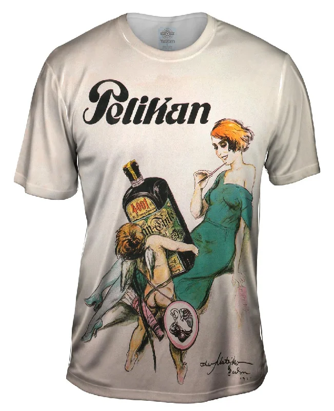 Men's tie - dye t - shirts with a bohemian styleTheo Matejko - "Pelikan" (1921)