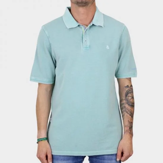 Men's organic cotton crew - neck t - shirts for everyday comfortCotton Polo - Washed Fern