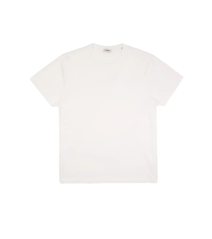Men's tie - dye t - shirts with a bohemian styleTrunk York Short Sleeve T-Shirt: White