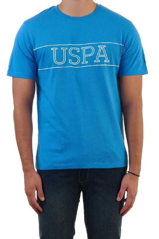 Men's v - neck muscle t - shirts for a body - building aestheticU.S. Polo Assn. Men's T-Shirt with USPA printed logo