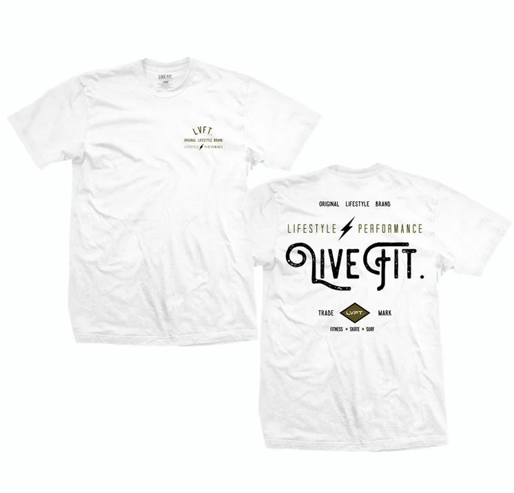 Men's short - sleeve linen t - shirts for summer beach outingsVintage Tee- White