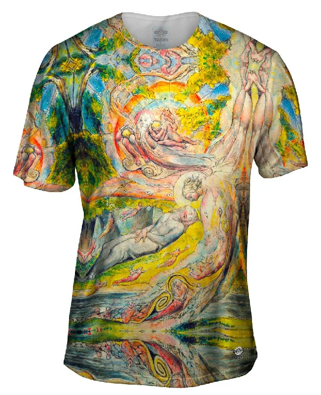 Men's UV - protection t - shirts for outdoor activities in the sunWilliam Blake - "Miltons Mysterious Dream" (1820)