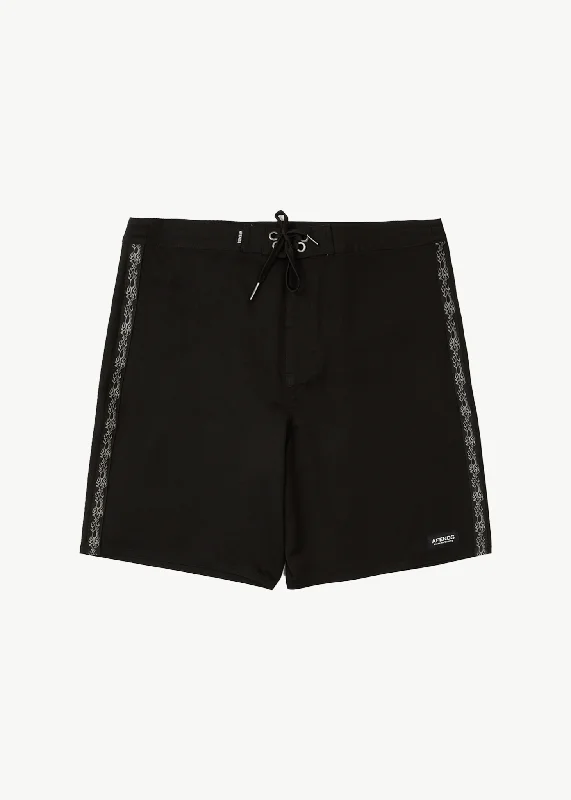 Men's zip - pocket canvas shorts for added functionality during travel   AFENDS Mens Bound - Surf Related Boardshorts 20 Inch - Black