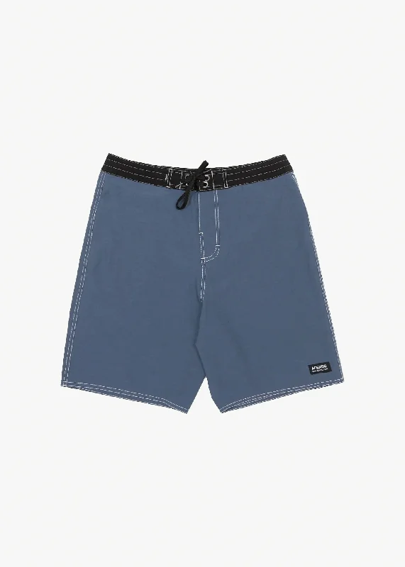 Men's neon - colored athletic shorts for high - visibility workouts   AFENDS Mens Surf Related - Fixed Waist Boardshorts 20" - Marlin