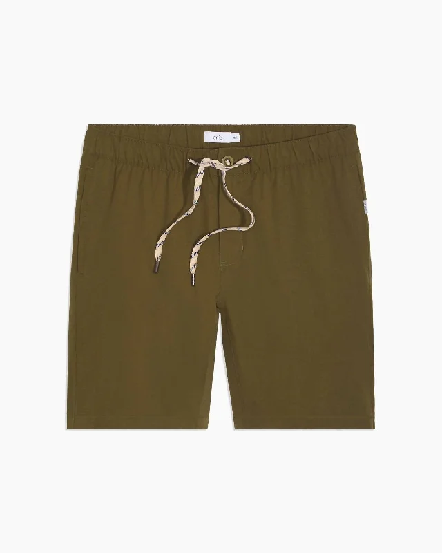 Men's pleated front twill shorts for a classic and sophisticated appearance   All Terrain Short In Deep Olive