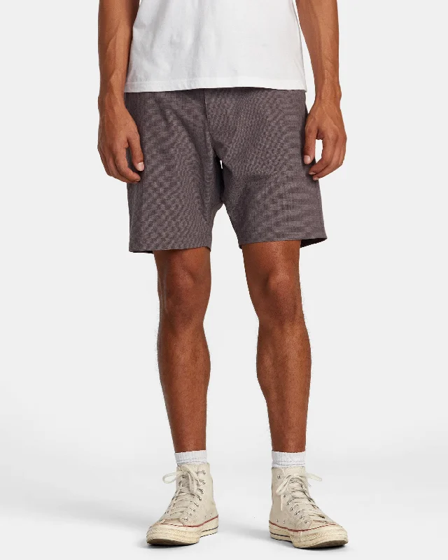 Men's drawstring casual linen shorts for a laid - back summer look All Time Roads 19" Shorts - Plum Ash