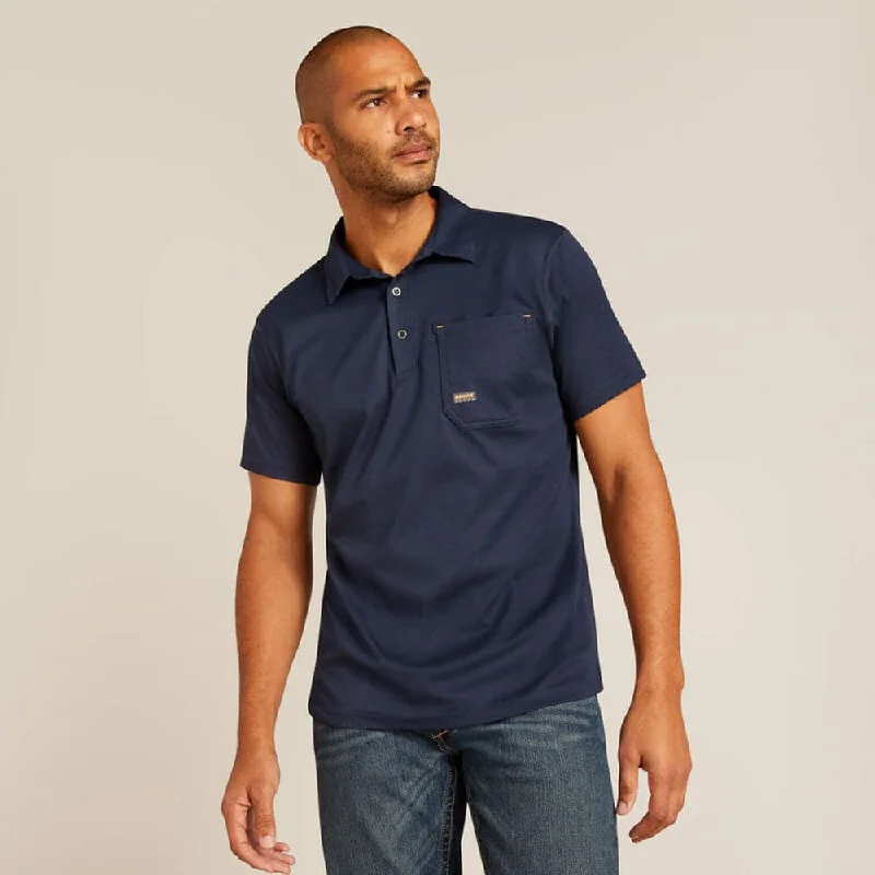 Men's antimicrobial polo shirts for odor - free daily wearAriat P29477 Rebar Foreman Polo Shirt