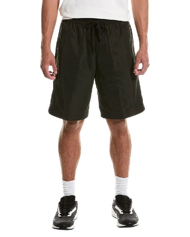 Men's high - waisted swim shorts with UPF protection for beach vacations   ATM Anthony Thomas Melillo Sporty Slim Cargo Short