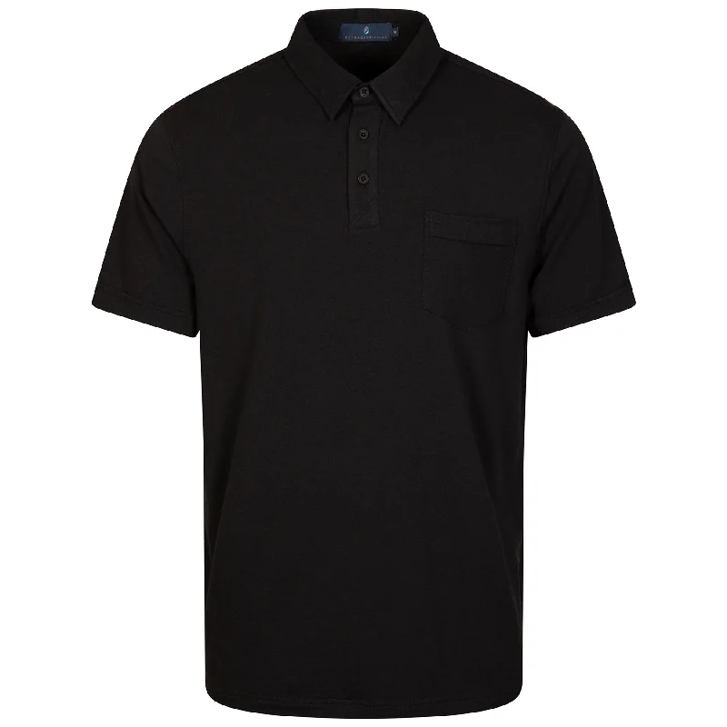 Men's budget - friendly basic polo shirts in multiple colorsAuxiliary Polo Jet Black - 2024