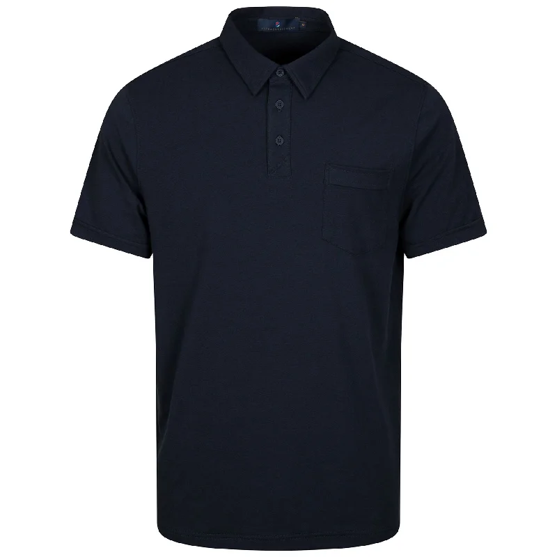 Men's formal - style silk blend polo shirts for special occasionsAuxiliary Polo Navy Blazer - 2024