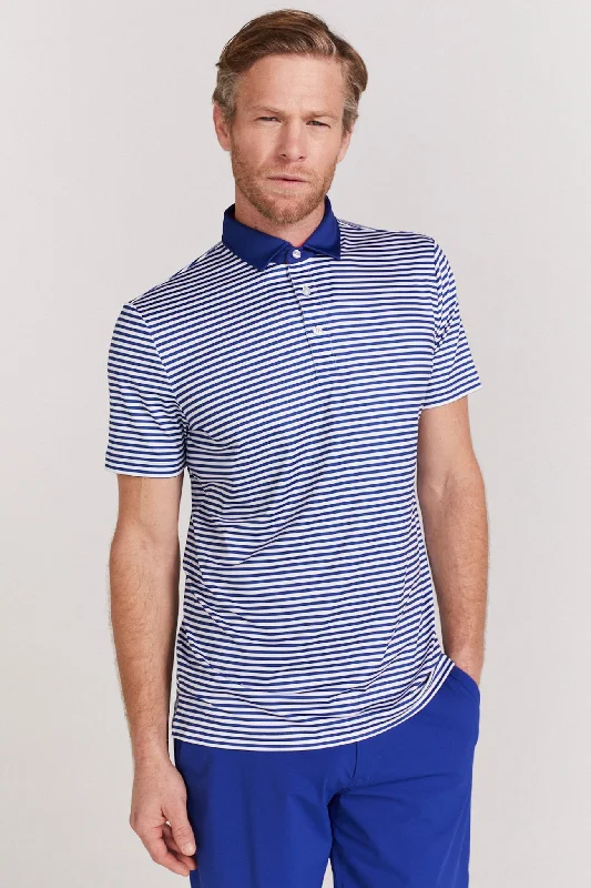 Men's color - block polo shirts with a bold fashion statementBaker Polo in Mazarine Blue