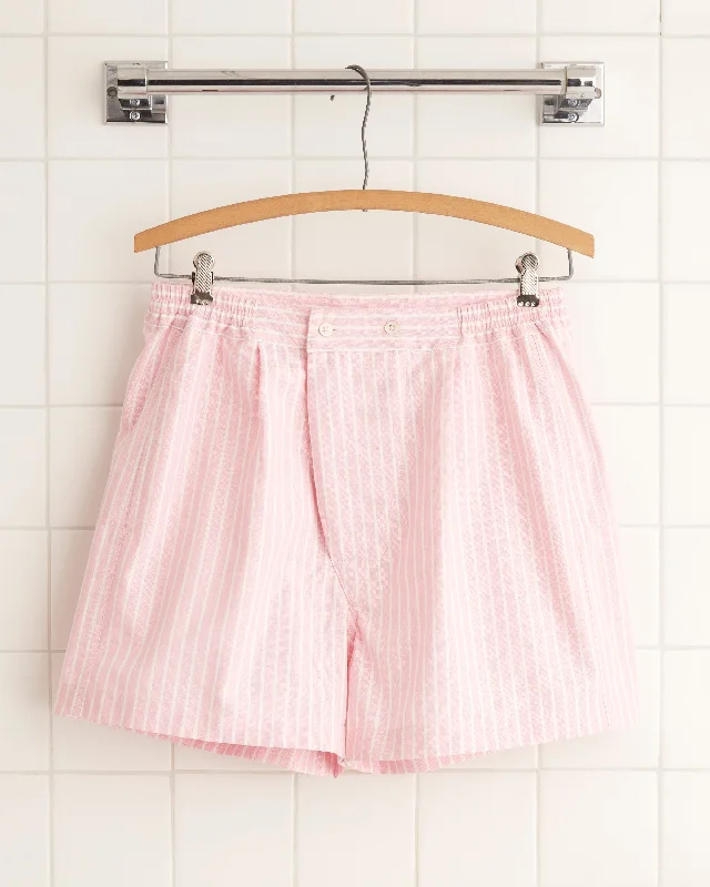 Men's side - stripe track shorts for a sporty running look   Berrycream Stripe Boxers - S