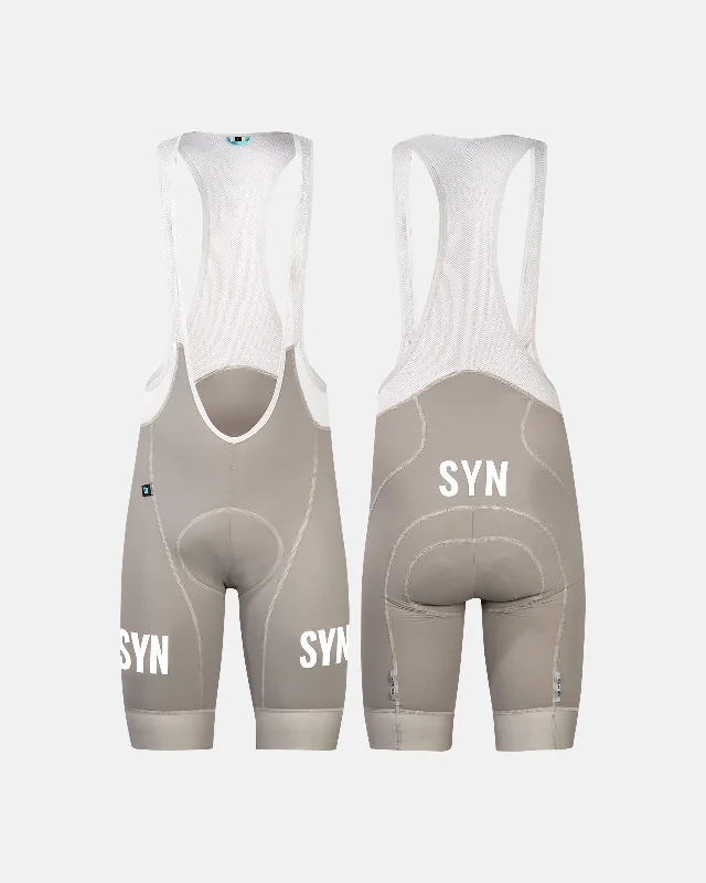Men's breathable cotton athletic shorts for intense workouts Syndicate Ultralight Bib Short - Sand
