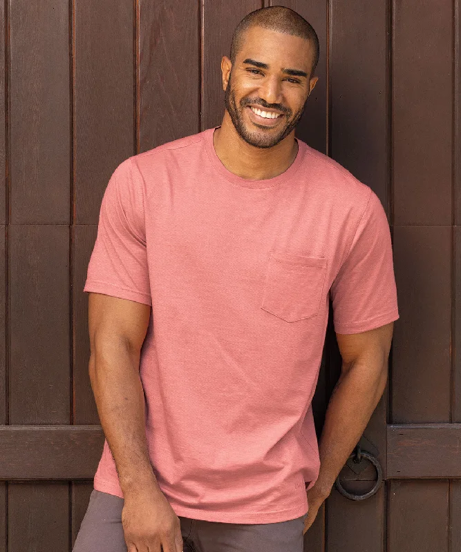 Men's luxury cashmere blend polo shirts in solid colorsLiquid Stretch Cotton Short-Sleeve Tee Shirt