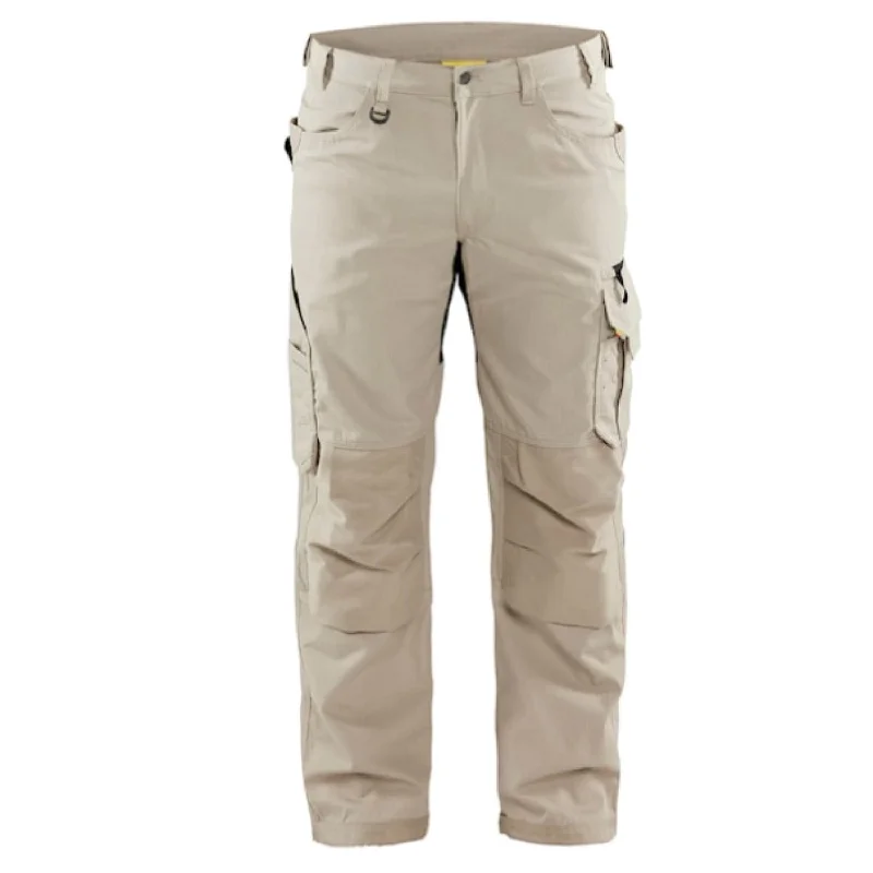 Men's flat - front chino shorts for semi - formal summer events   Blaklader Men's Ripstop Work Pant
