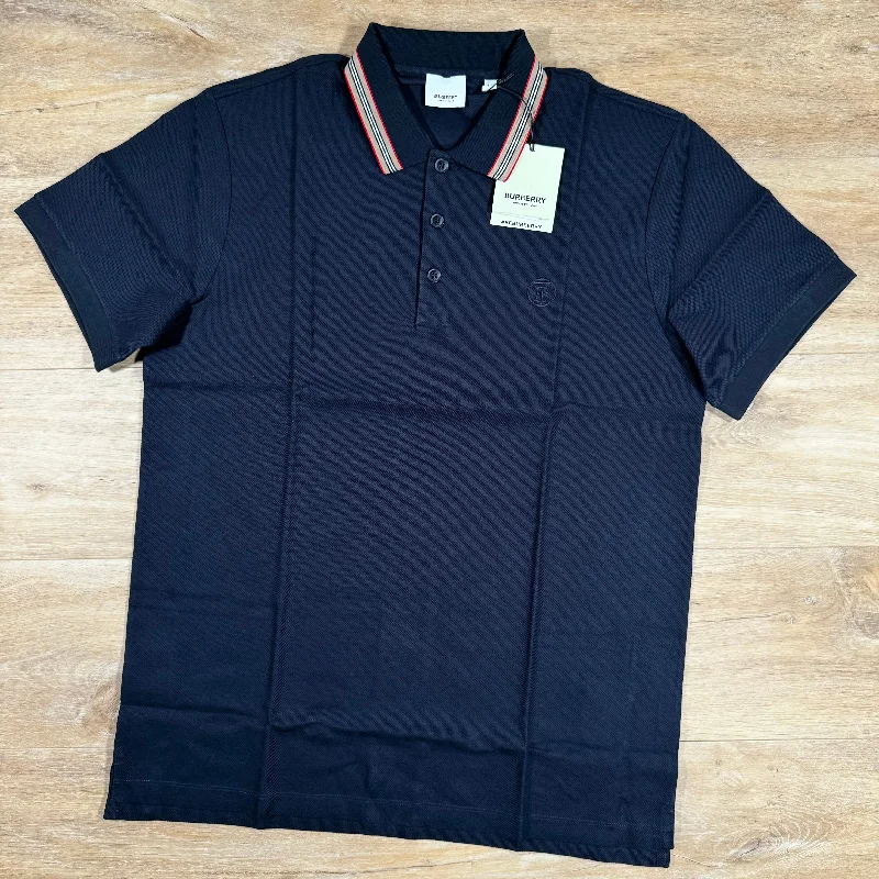 Men's two - tone stripe polo shirts with a preppy styleBurberry Pierson Polo Shirt in Navy