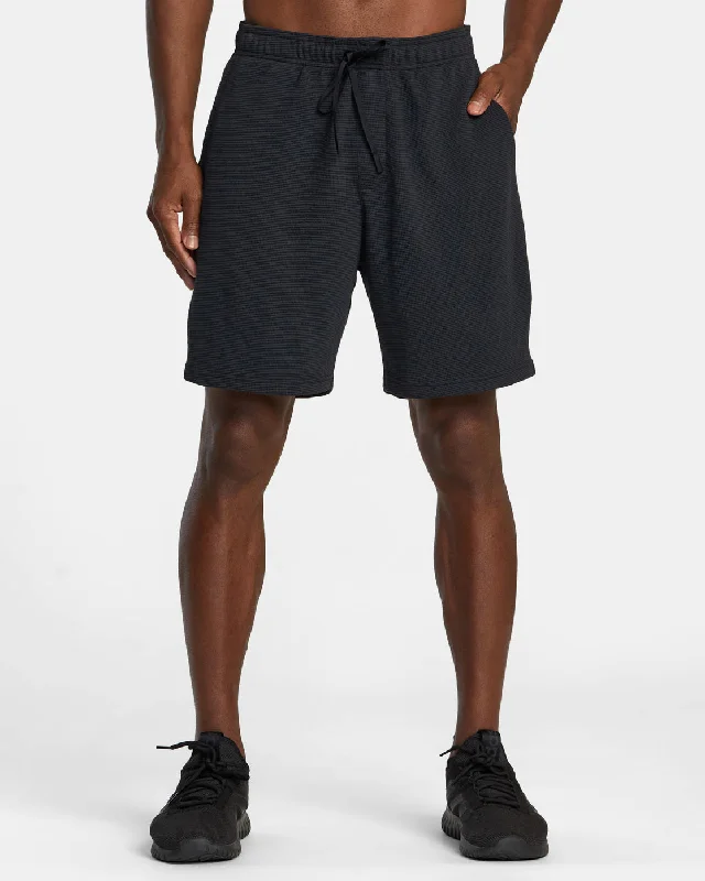Men's breathable cotton athletic shorts for intense workouts C-Able Waffle Knit Shorts - Black