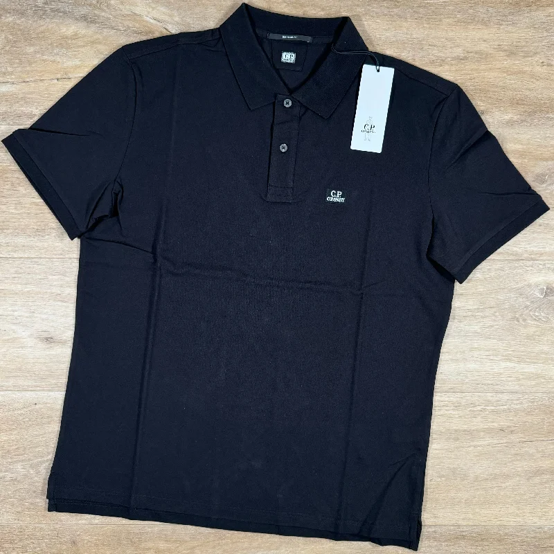 Men's lightweight performance polo shirts for tennis matchesC.P. Company Stretch Piquet Polo Shirt in Black
