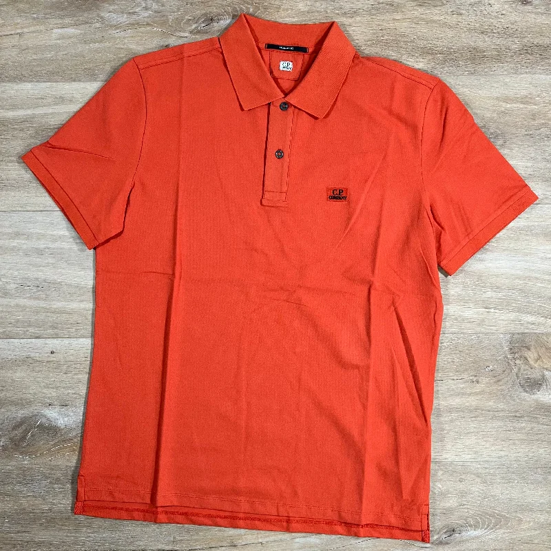 Men's budget - friendly basic polo shirts in multiple colorsC.P. Company Stretch Piquet Polo Shirt in Pumpkin