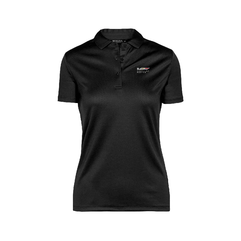 Men's lightweight performance polo shirts for tennis matchesCadillac Racing Women's Rhythm Polo by Levelwear