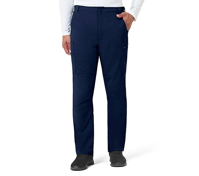 Men's breathable cotton athletic shorts for intense workouts Carhartt Men's Rugged Flex® Peak Cargo Scrub Pant_Navy