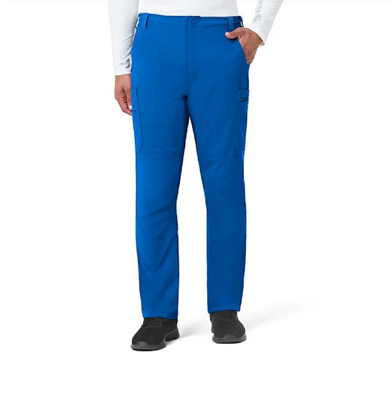 Men's plaid pattern wool blend shorts for a preppy fall style   Carhartt Men's Rugged Flex® Peak Cargo Scrub Pant_Royal