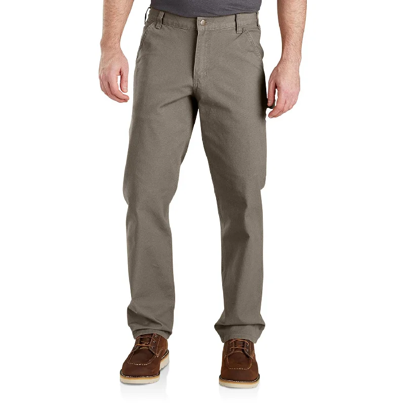 Men's drawstring casual linen shorts for a laid - back summer look Carhartt Men's Rugged Flex® Relaxed Fit Duck Dungaree_Desert