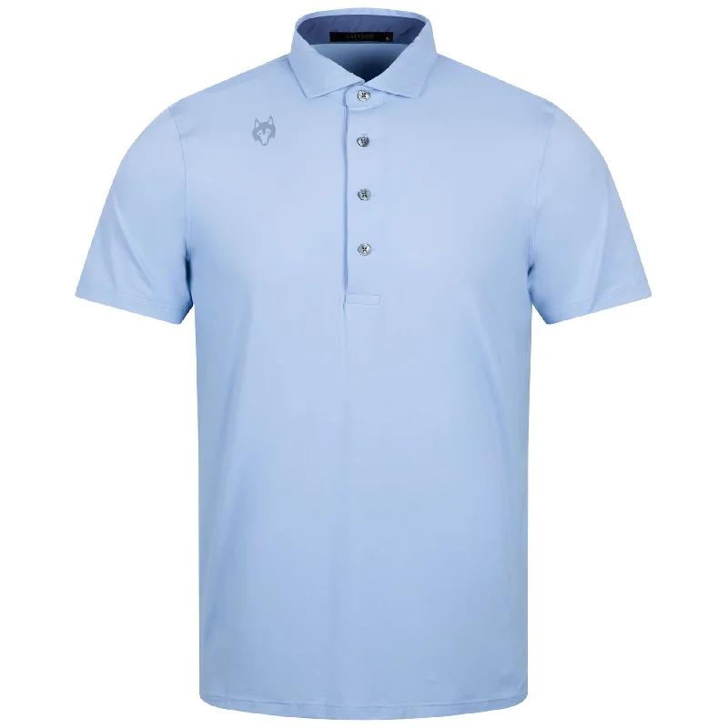 Men's antimicrobial polo shirts for odor - free daily wearCayuse Polo Delphinium - AW24