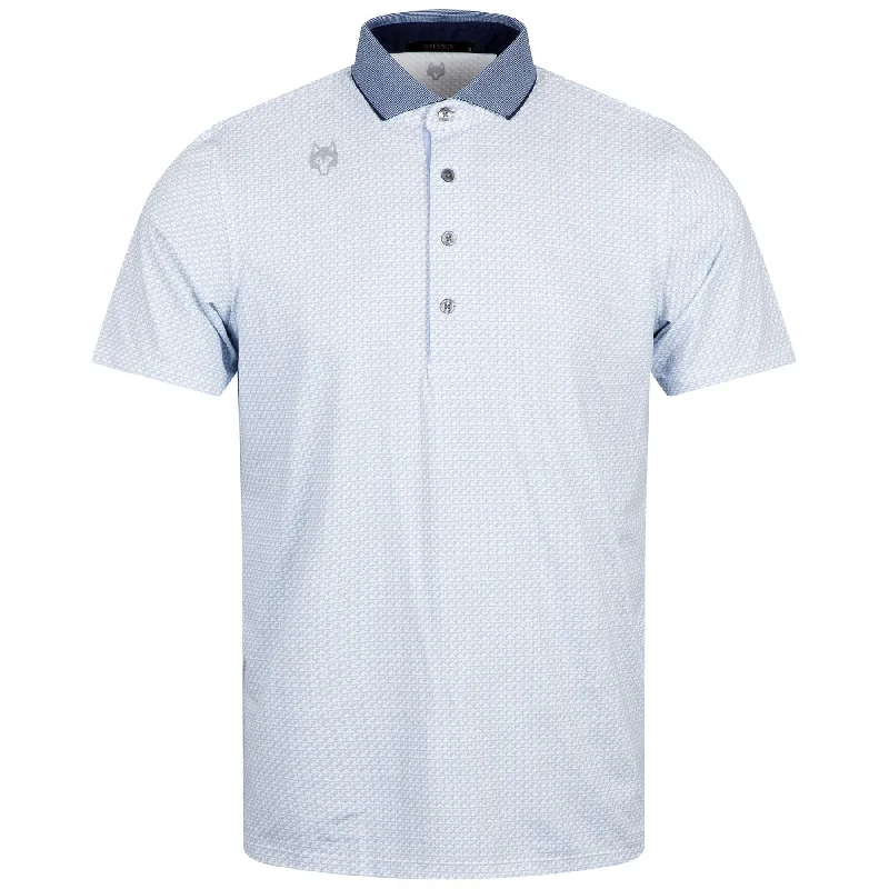 Men's long sleeve classic fit polo shirts with embroidered logosChain Linked Polo Arctic - AW24