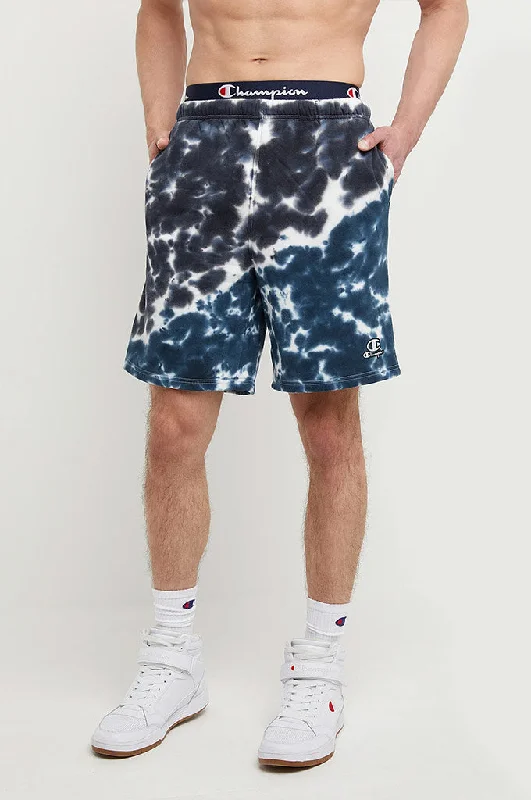 Men's neon - colored athletic shorts for high - visibility workouts   Champion Unity Dye Fleece Shorts 8"