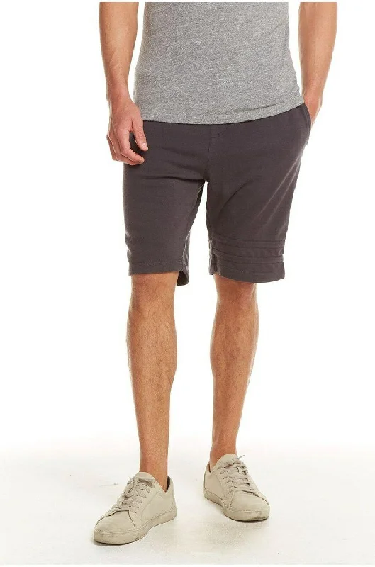 Men's high - waisted swim shorts with UPF protection for beach vacations   Chaser Mens Fleece Shorts In Vintage Black
