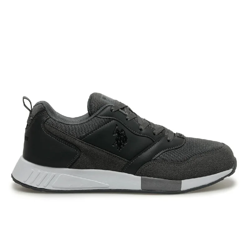 Men's ribbed cuffs and hem polo shirts for a textured lookChaussure De Course JANKO 3PR Grise Pour Hommes  - 101389838