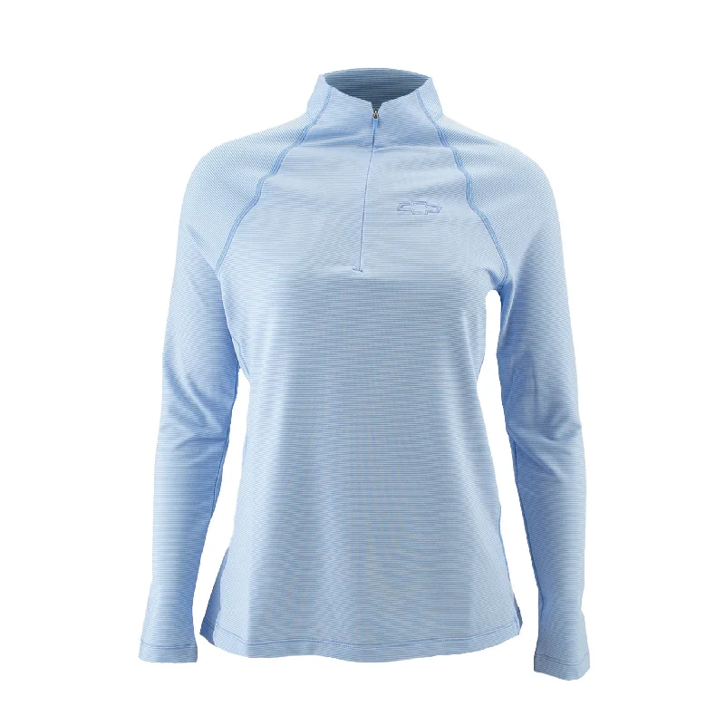 Men's color - block polo shirts with a bold fashion statementChevrolet Women's Peter Millar Raglan-Sleeve Perth Layer