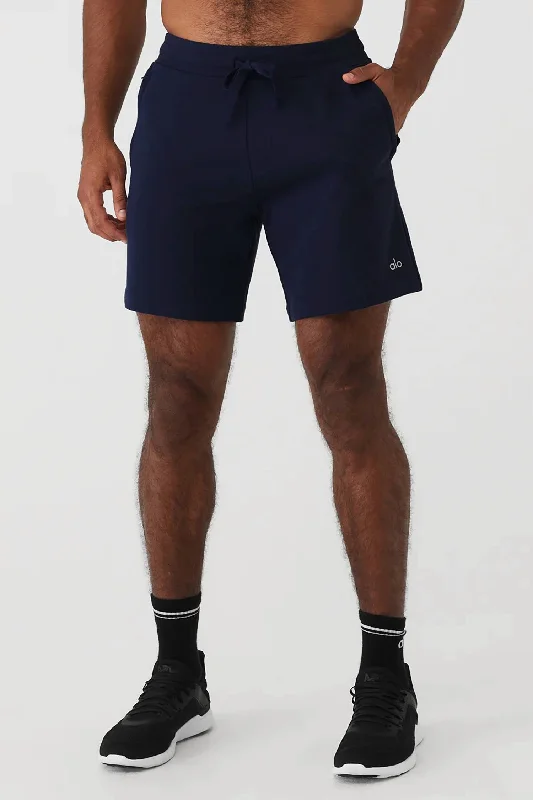 Men's neon - colored athletic shorts for high - visibility workouts   Chill Short In Navy