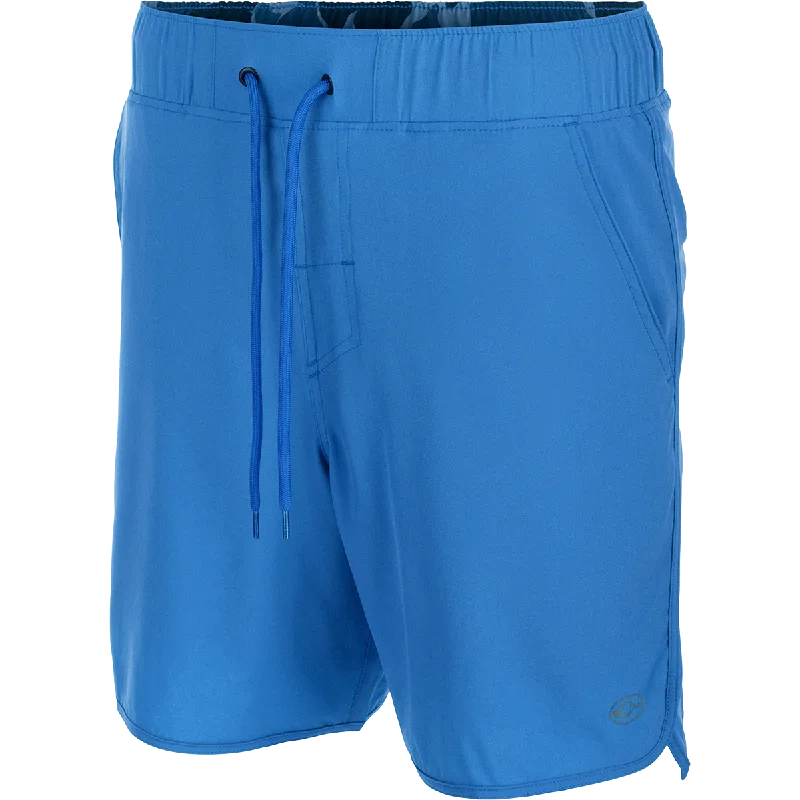 Men's side - stripe track shorts for a sporty running look   Commando Lined Volley Short 7in