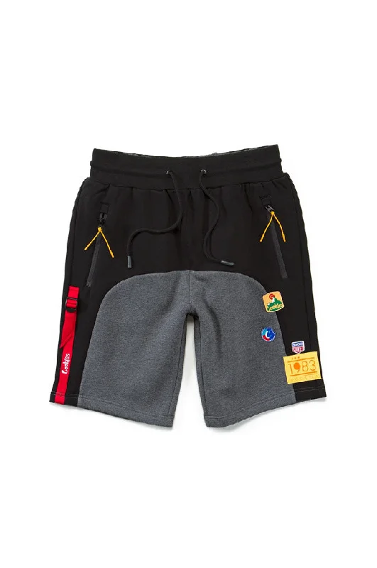 Men's wide - leg linen blend shorts for a relaxed beachside vibe    Cookies Colores Fleece Sweatshorts