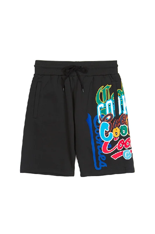 Men's checkered pattern wool shorts for a stylish winter layering option   Cookies Infamous Fleece Sweatshorts