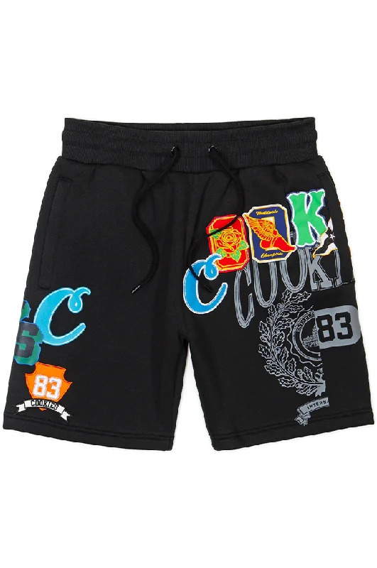 Men's floral print silk blend shorts for a unique night - out look   Cookies Pack 12 Fleece Sweatshorts