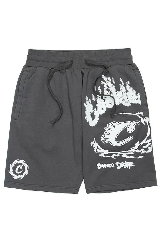 Men's pastel - colored cotton shorts for a spring - friendly outfit   Cookies Slow Burn Pigment Dyed Sweatshorts