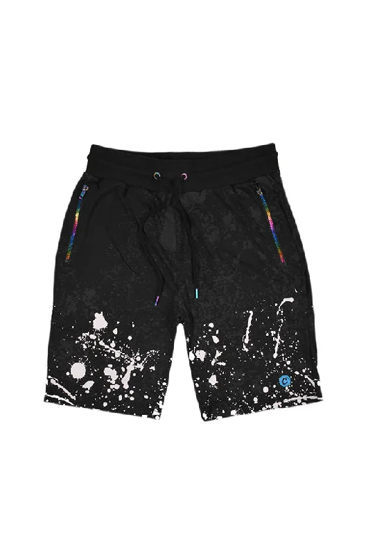 Men's distressed cotton shorts for a bohemian - inspired style   Cookies Trinidad Cotton Jersey Knit Shorts